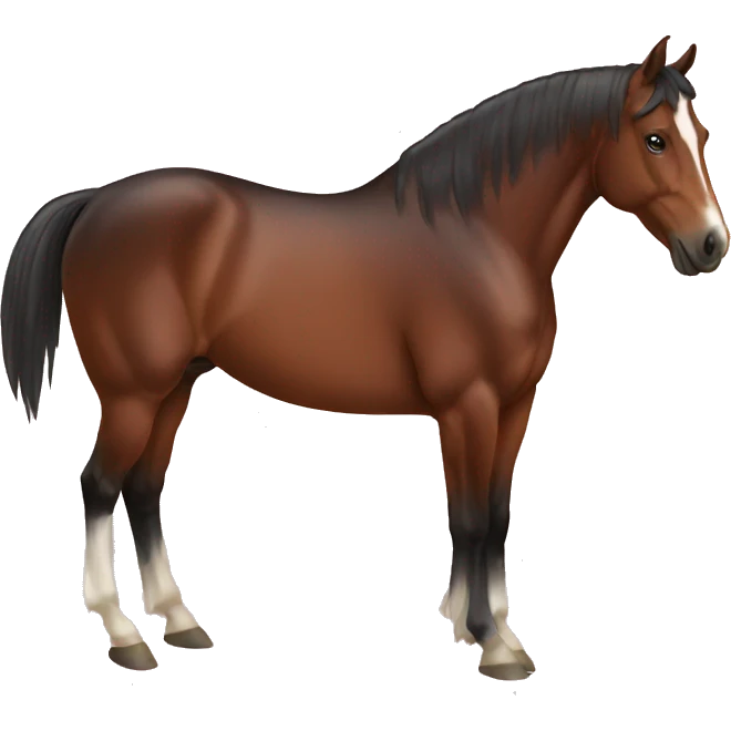 Bay horse emoji