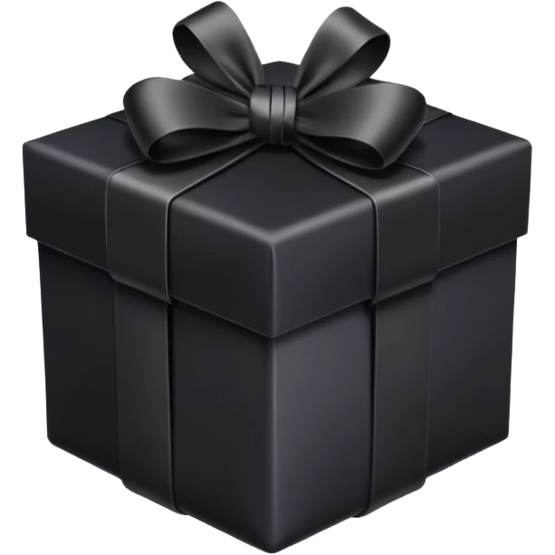black gift all black emoji