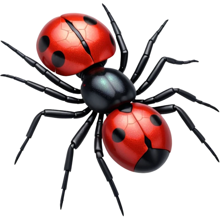 Glitter black widow emoji