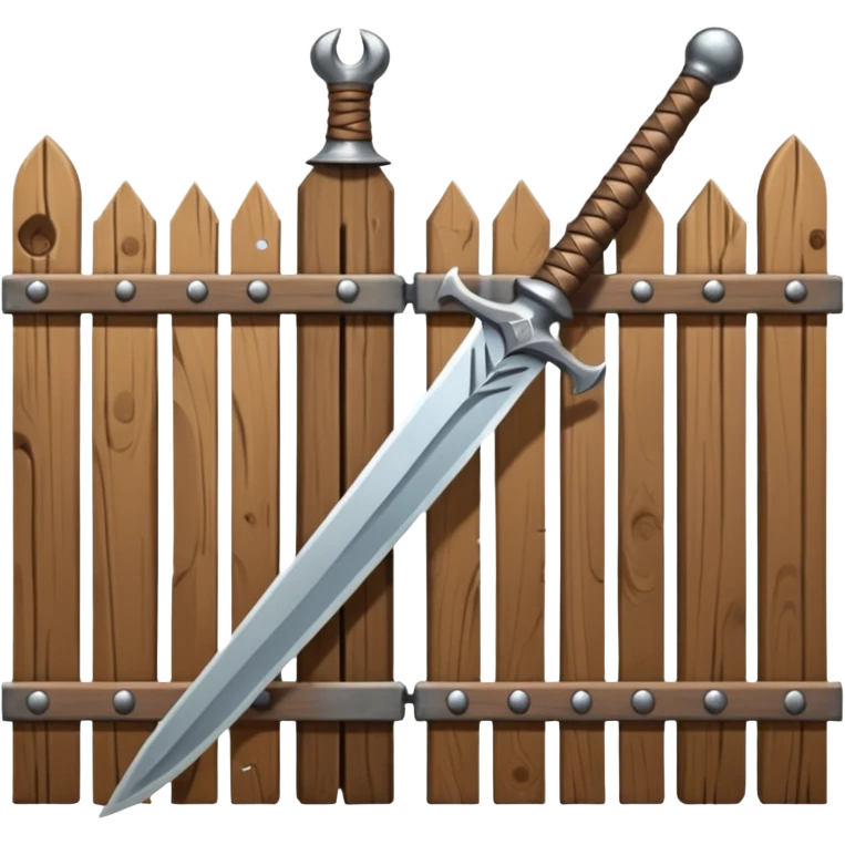 fence sword emoji