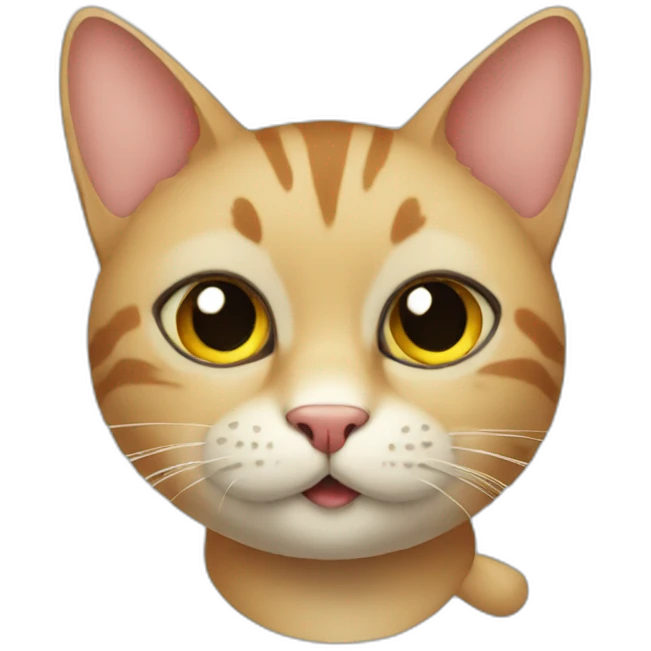 Cat at a party emoji