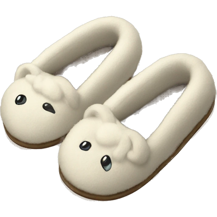cozy house slippers  emoji