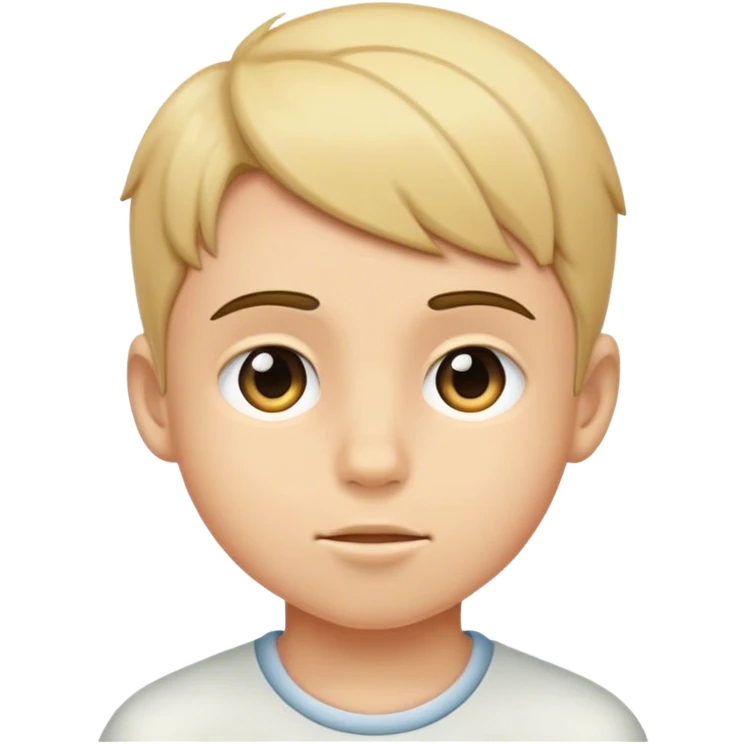 Profound portrait of a boy emoji