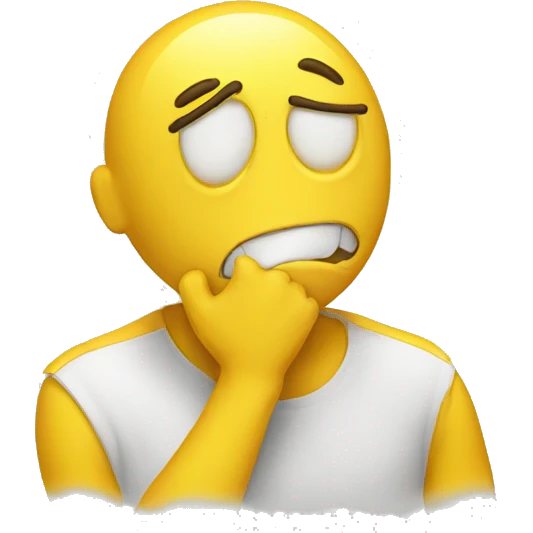 yellow guy  in pain  emoji