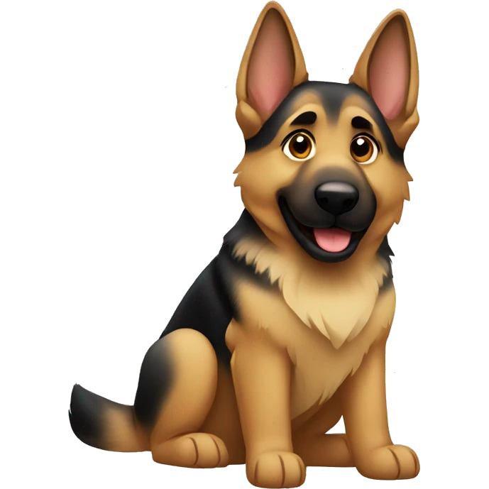 German shepherd  emoji