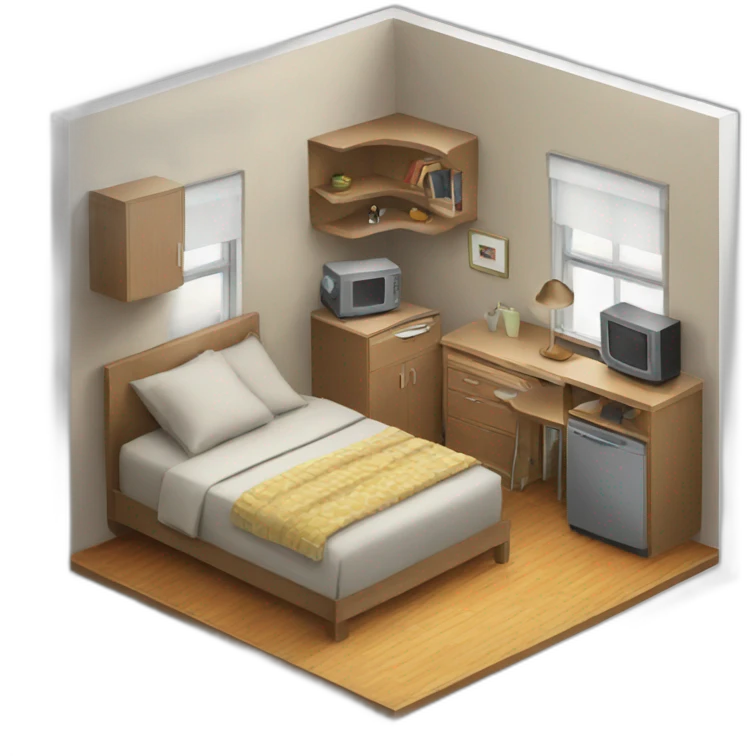 apartment isometric emoji