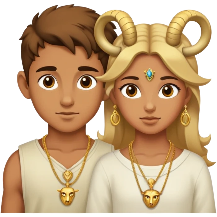 aries ♈️ boy and girl  emoji