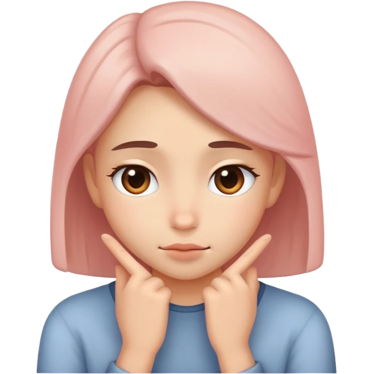 Shy and blushing emoji
