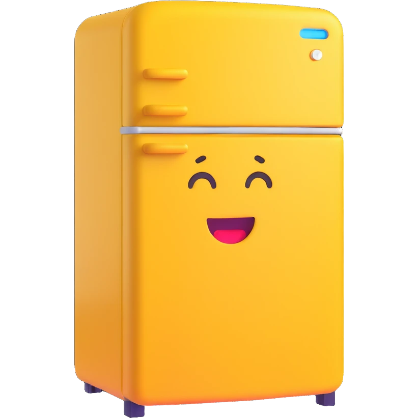 refrigerator 3D emoji style emoji