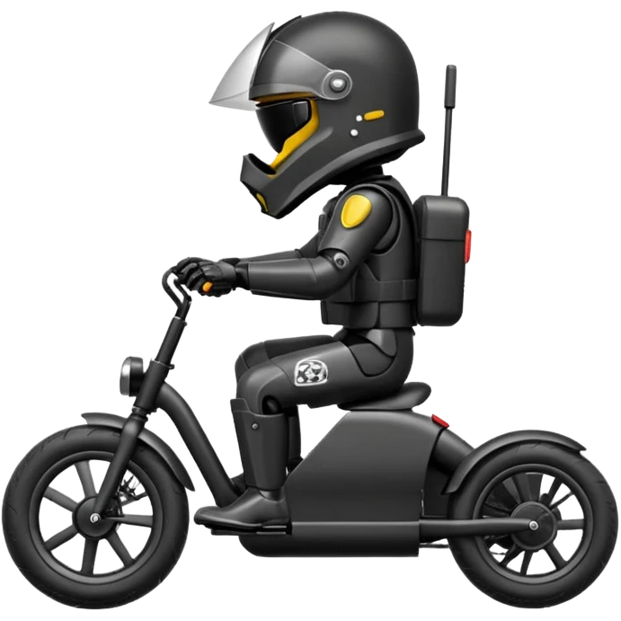 Dark Trooper’s electric cyclekart with advanced rugged suspension and steering  emoji