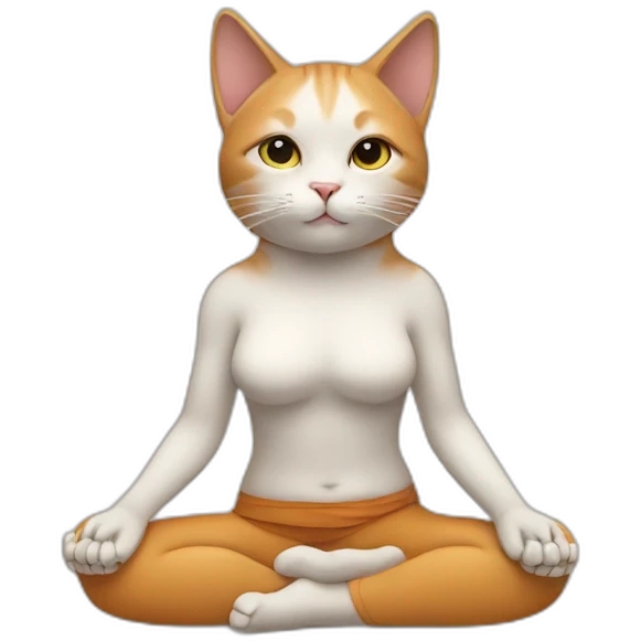 cat-yoga emoji