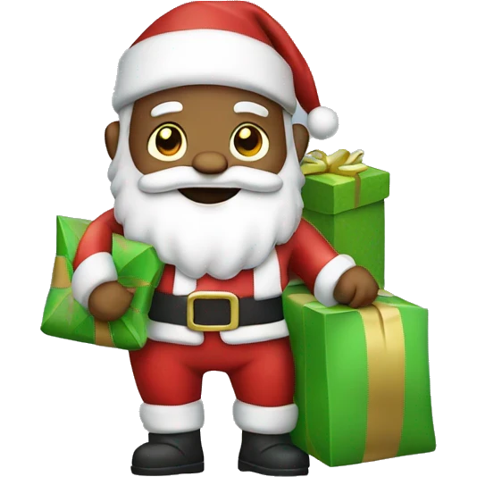 santa with a gift bag  emoji