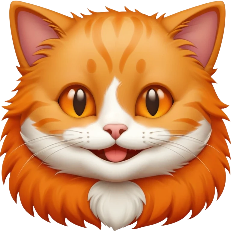 smiling cat being petted emoji