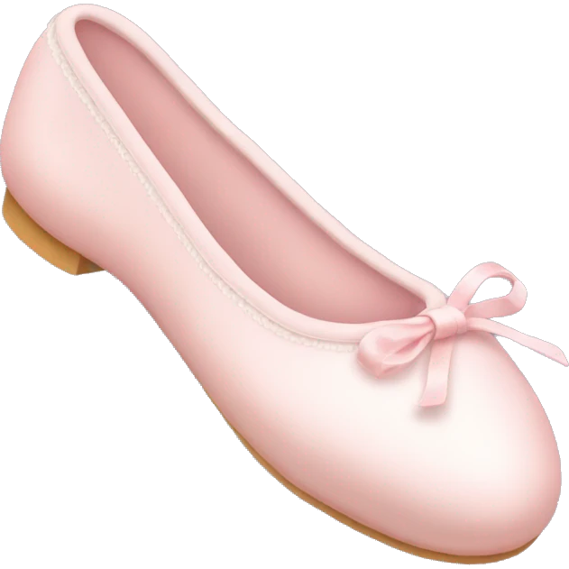 Pale pink ballet shoes emoji