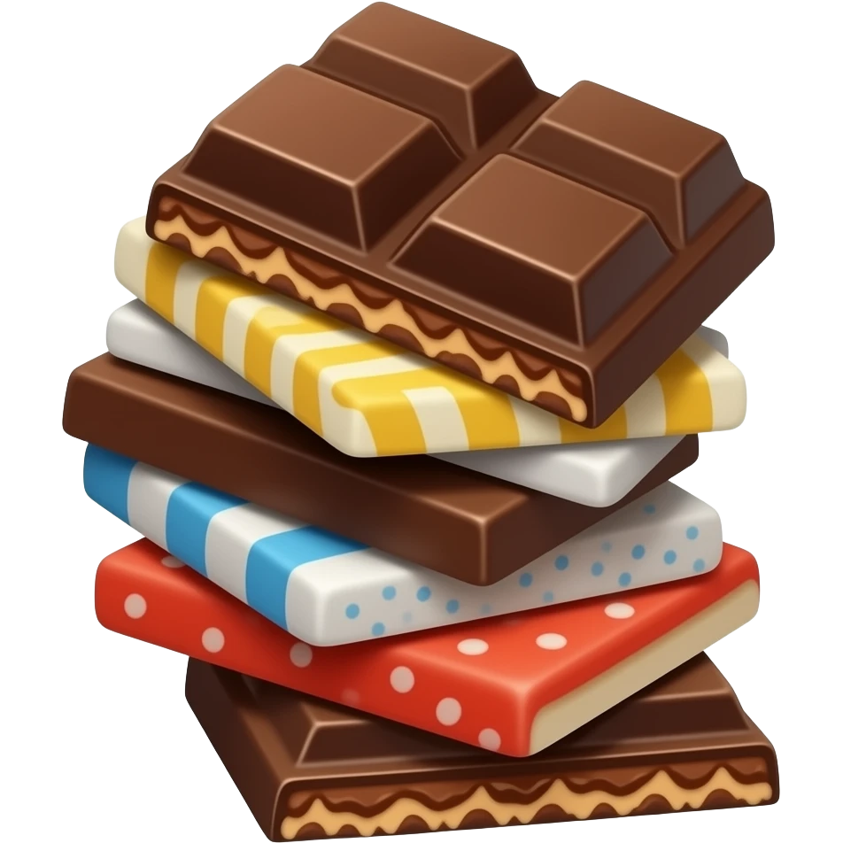 Dark chocolate emoji