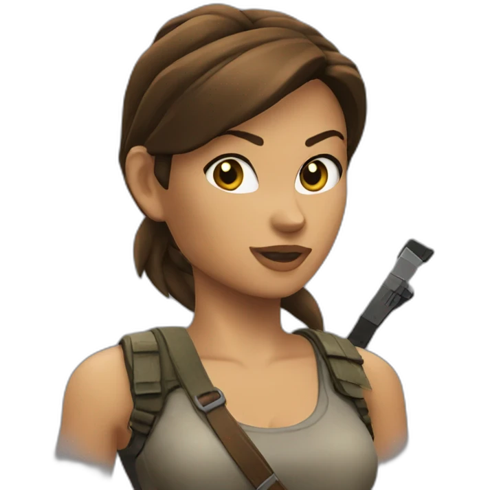 Lara croft emoji
