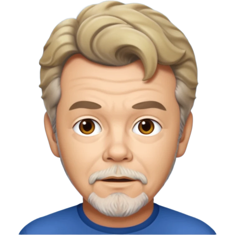 Russ Tamblyn with dark blonde hair emoji