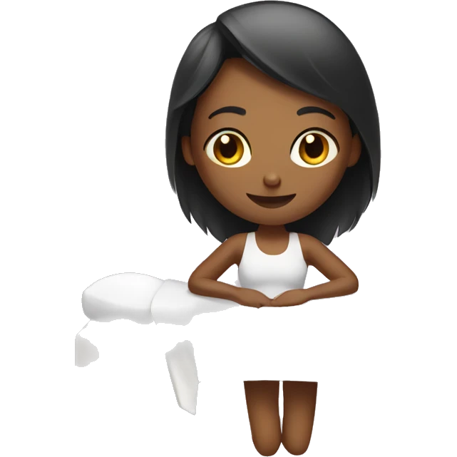 girl doing massage emoji