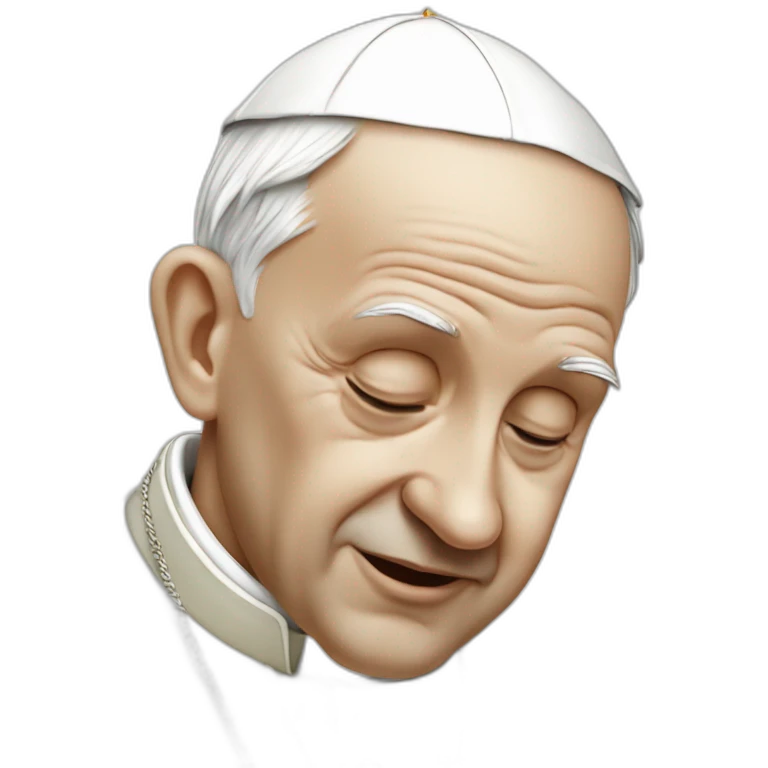 the pope innocently snorting lines emoji