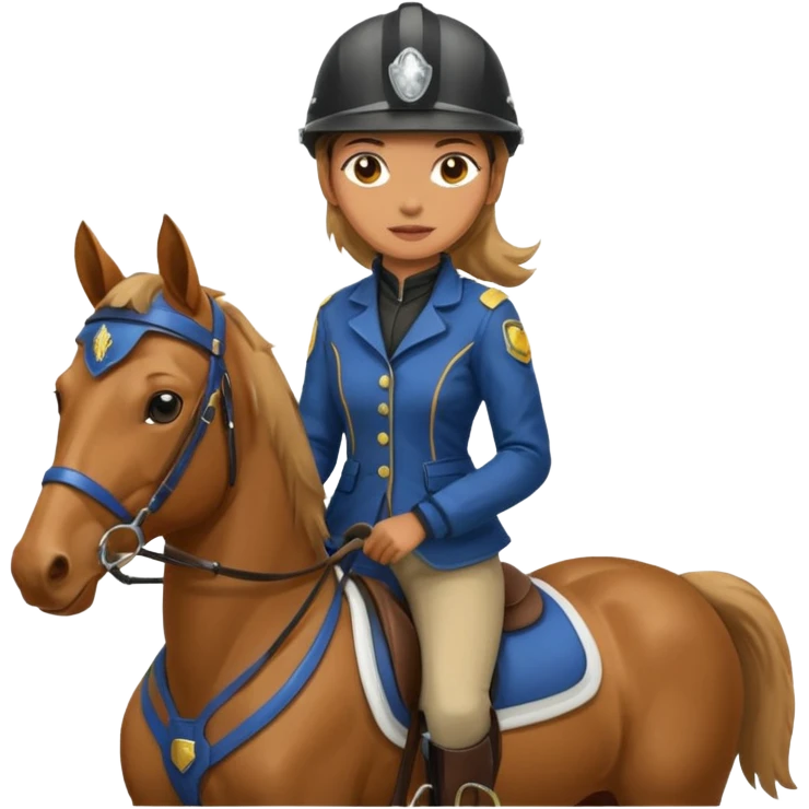 LAdy on horse emoji