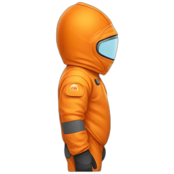 orange protective suit emoji
