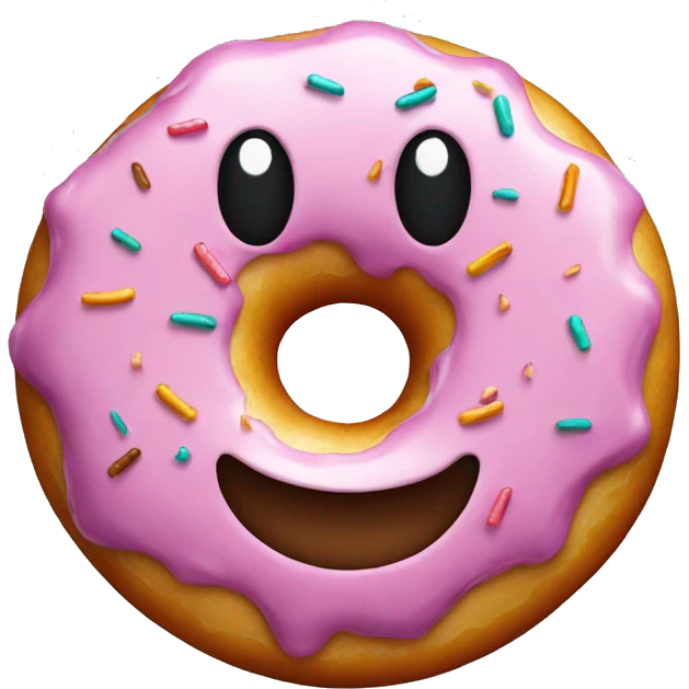 smiling donut emoji