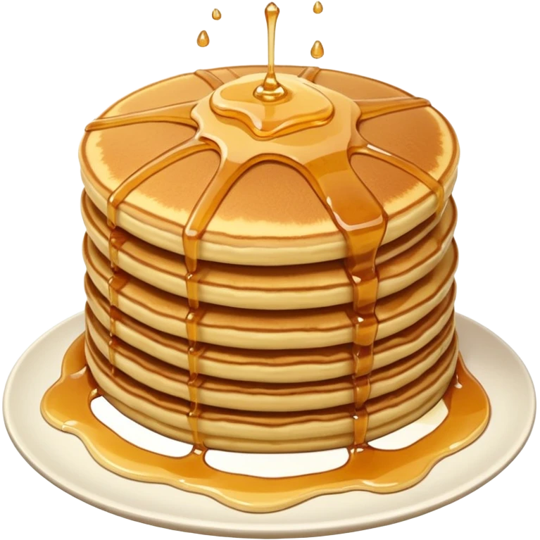 A waterfall filled with pancakes emoji