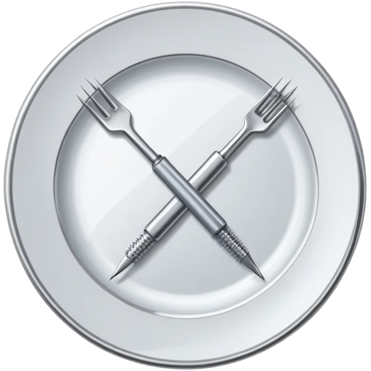 Needles on a plate emoji