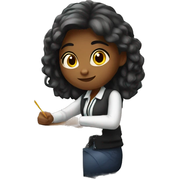 Girl studying in France university  emoji