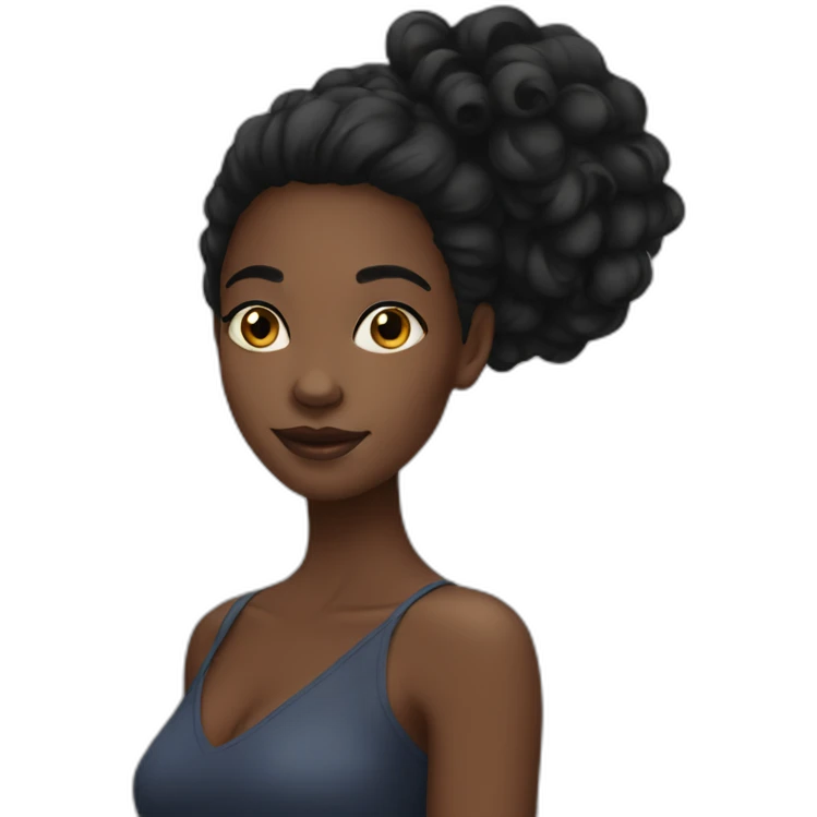 beautiful black girl emoji