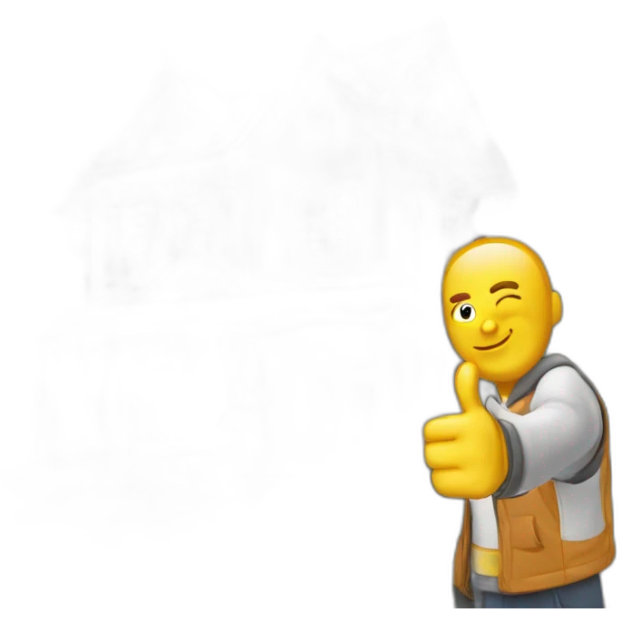 thumbs-up-house emoji