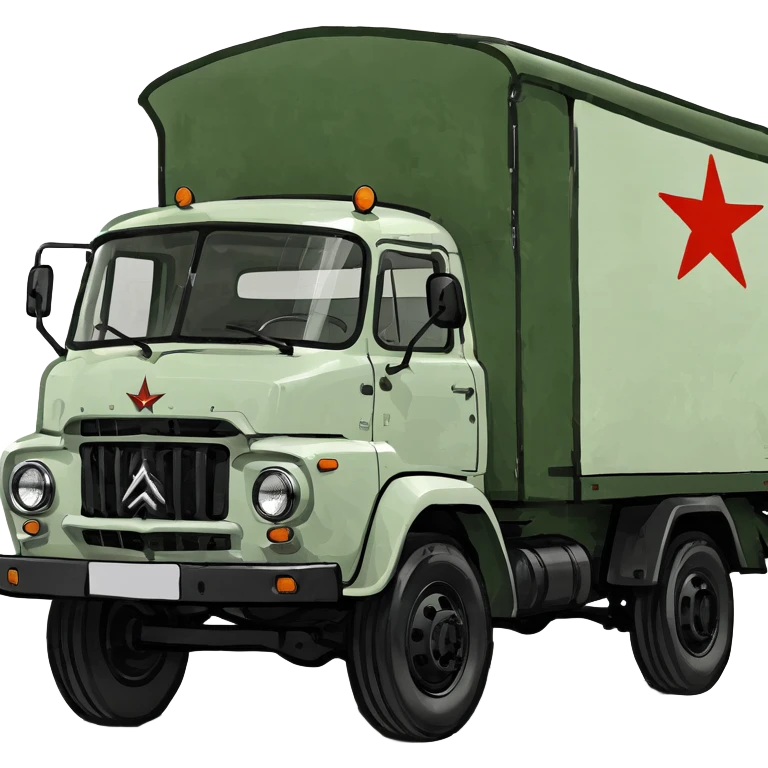 ZIL-130 Soviet cargo truck with distinctive cabin design emoji