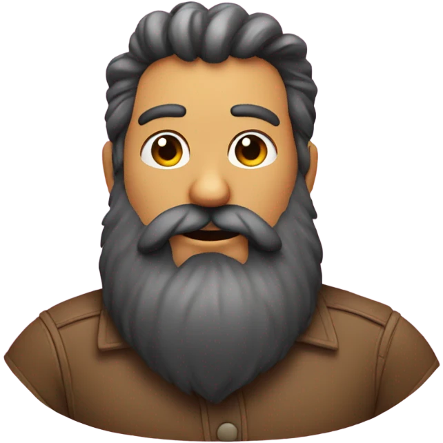 Bearded heart emoji