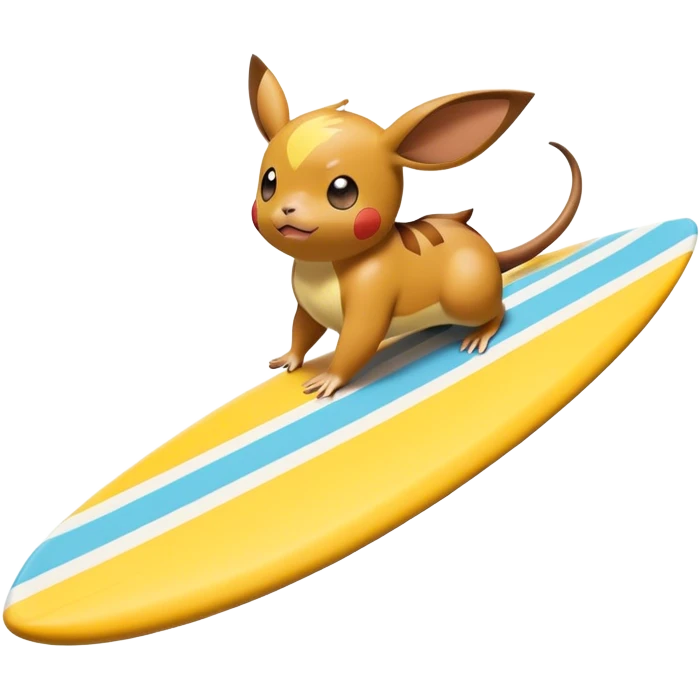 Pokémon surfboard raichu  emoji