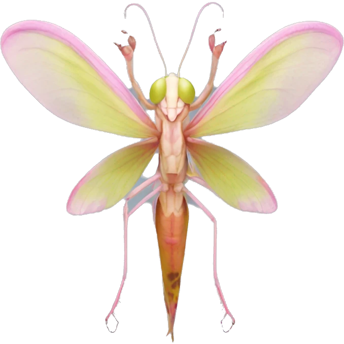Orchid mantis emoji
