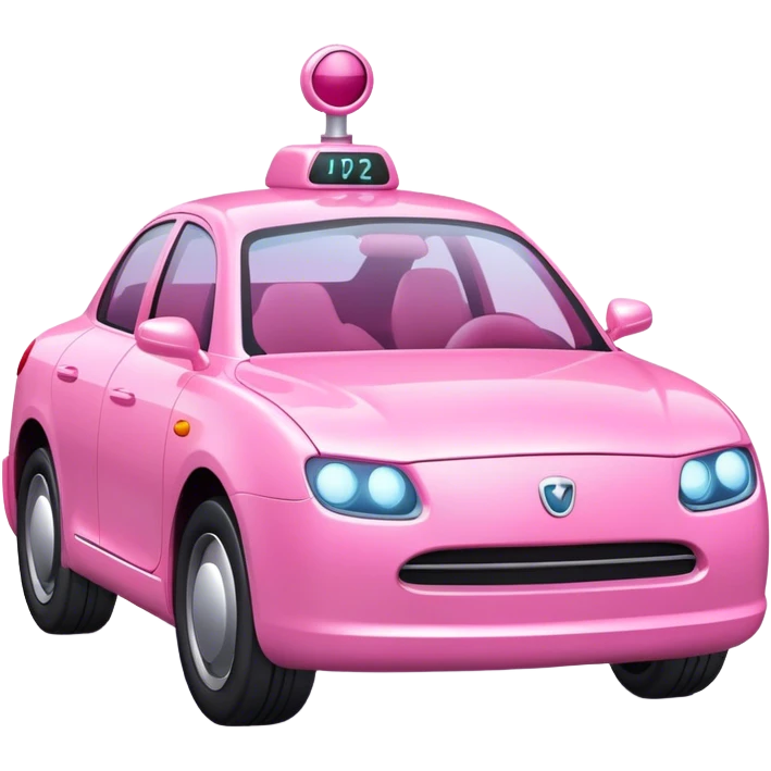 pink autopilot car emoji