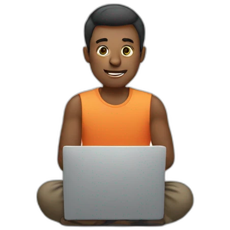 man on laptop emoji