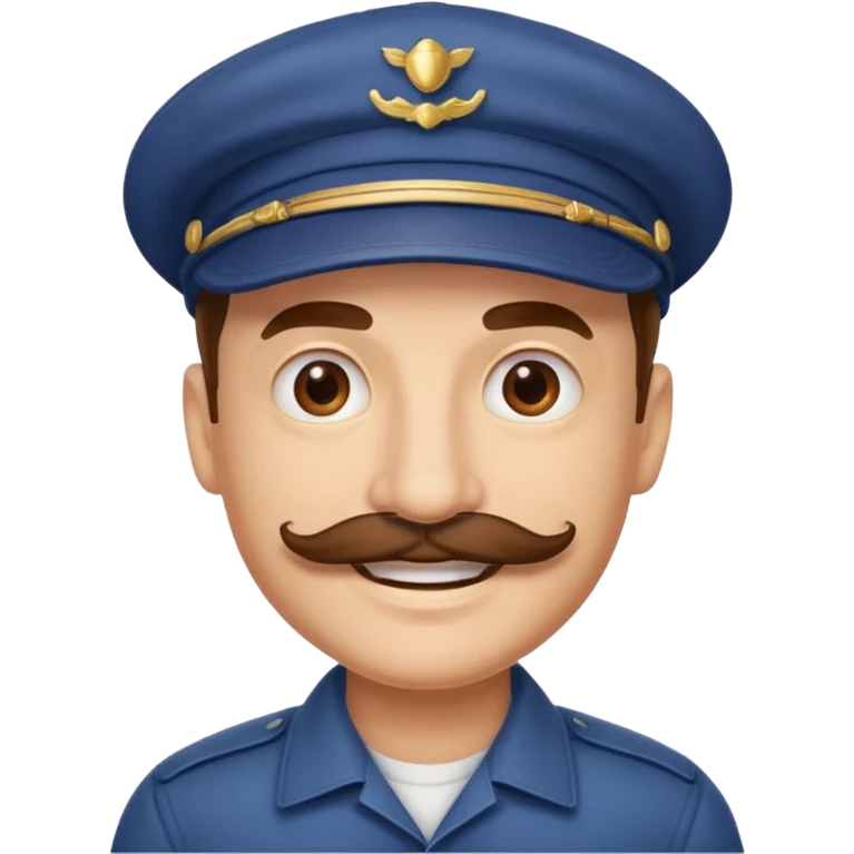 pelon bigote gorra emoji