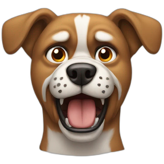 Angry dog emoji