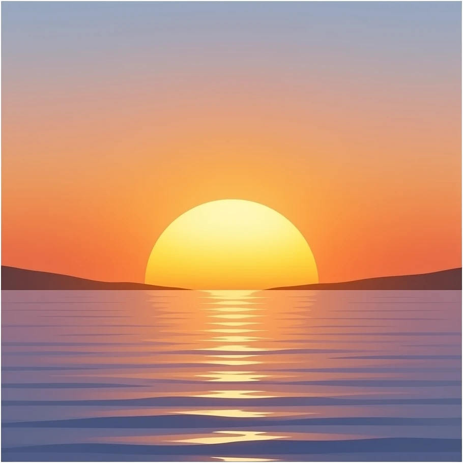 can you add some sunset view with this? emoji