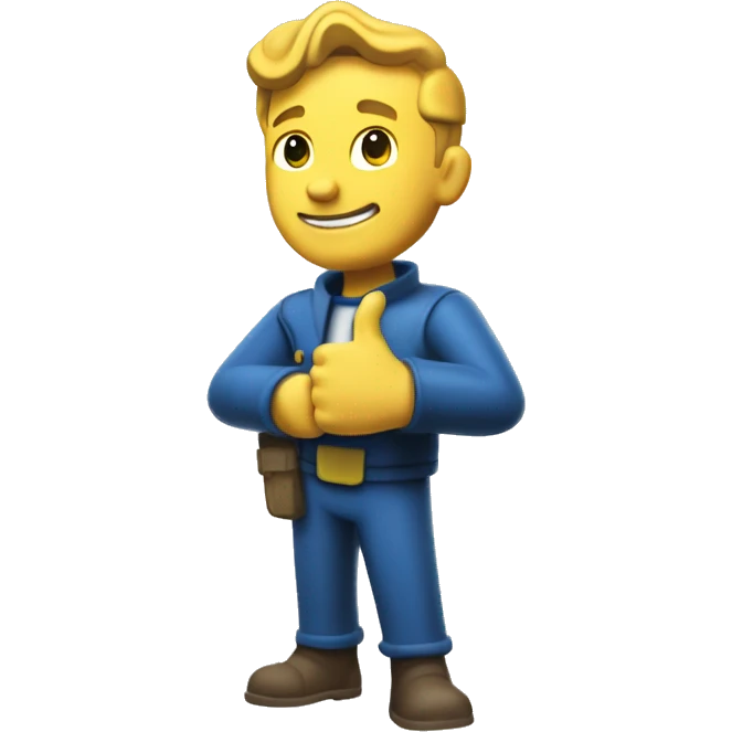 Fallout vault boy giving thumbs up emoji