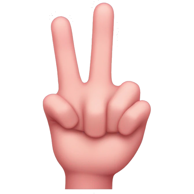 pink finger twitching emoji