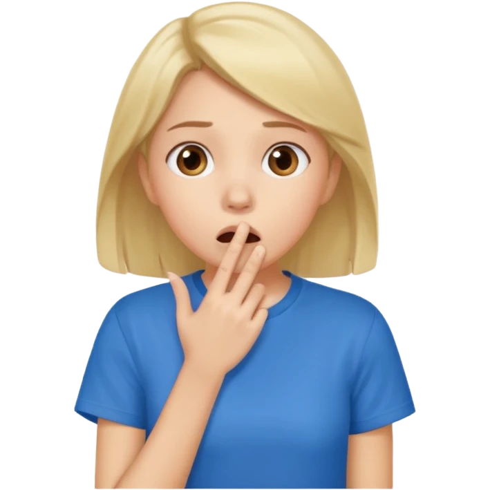 şaşırma eli ağzına götürme, kız emoji