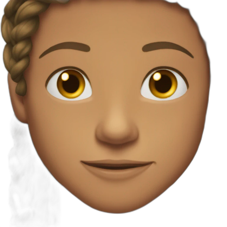 Simon baker kiss a black girl brown eyes and long African braids emoji