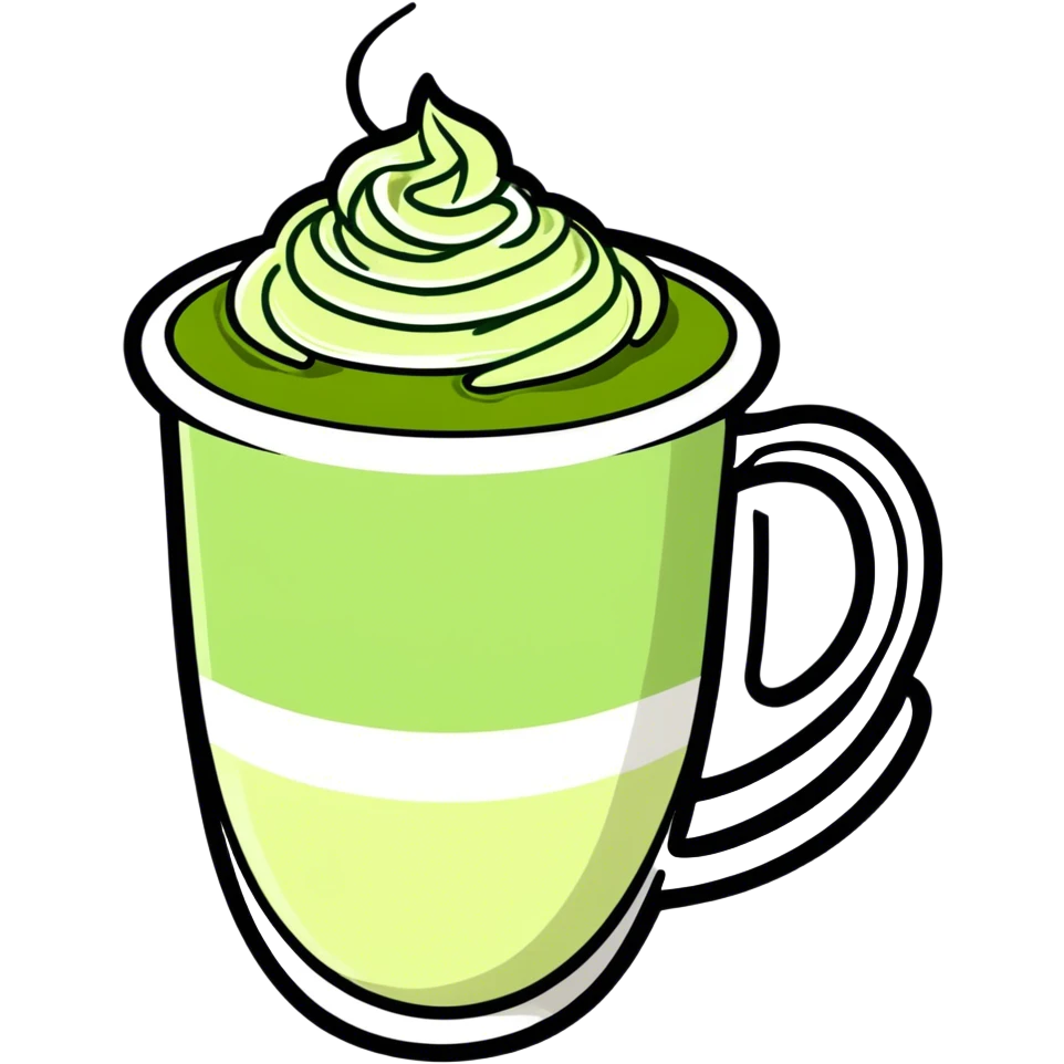 Matcha latte emoji