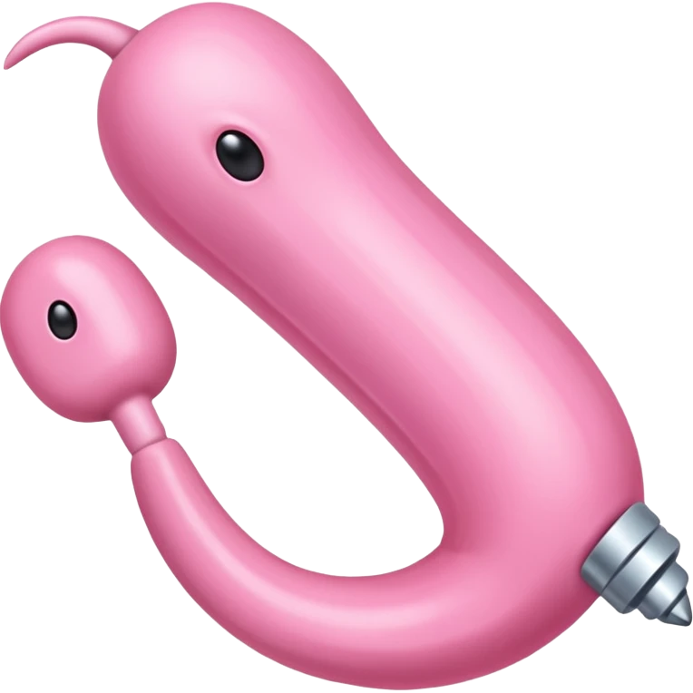 Реалистичный член с головкой розового цвета emoji