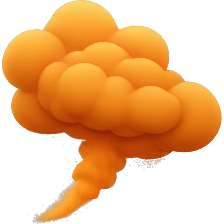 Orange Dust Cloud emoji