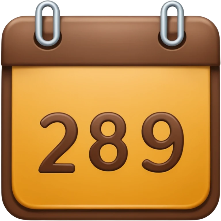 calendar emoji with umber 29 emoji