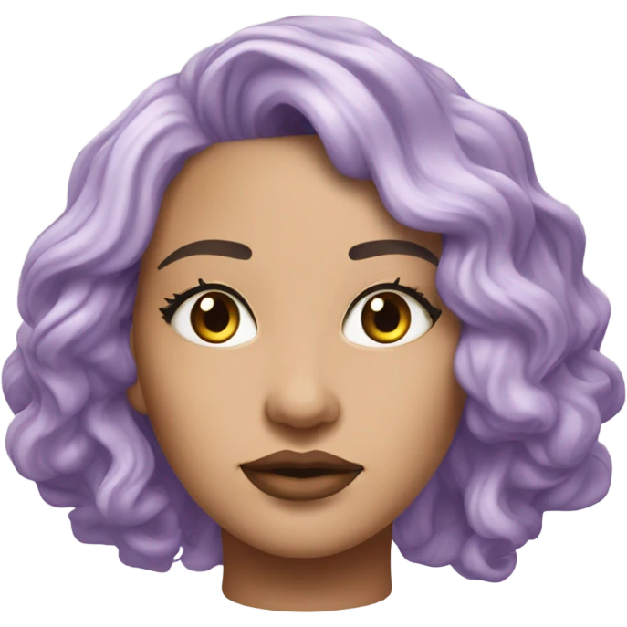 Realistic Lilac off shoulder Long sleeve flowy crop top, isolated emoji