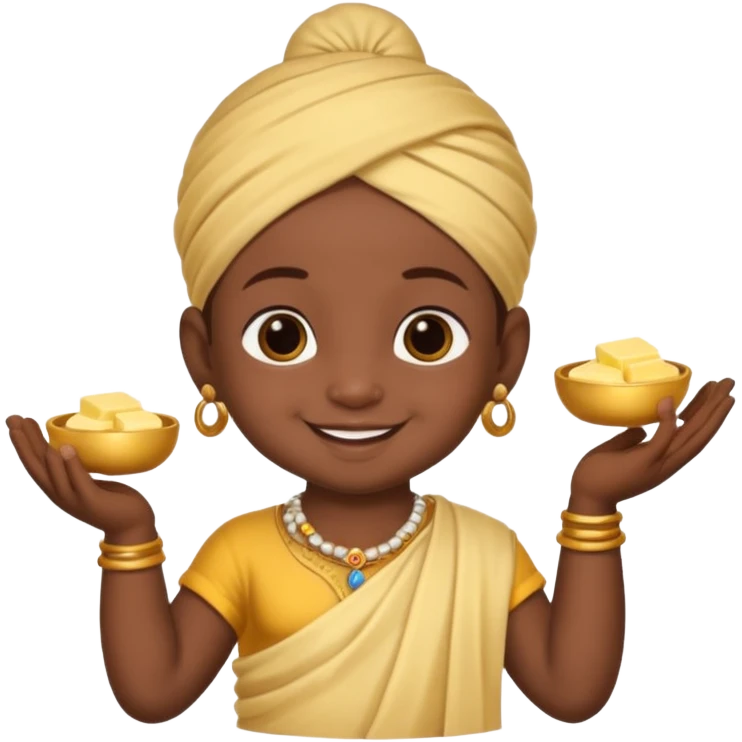 Naughty baby krisna emoji